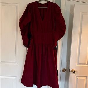 Ulla Johnson Althea Long Sleeve Midi Dress size 16